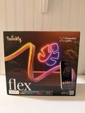 Twinkly flex 6.5ft rgb led Neon Tube App Controlled Indoor Light New